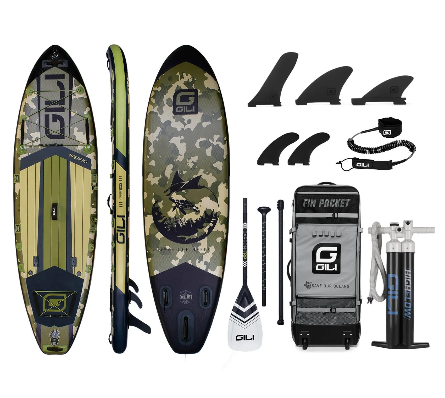 10'6 / 11'6 MENO Inflatable Stand Up Paddle Board