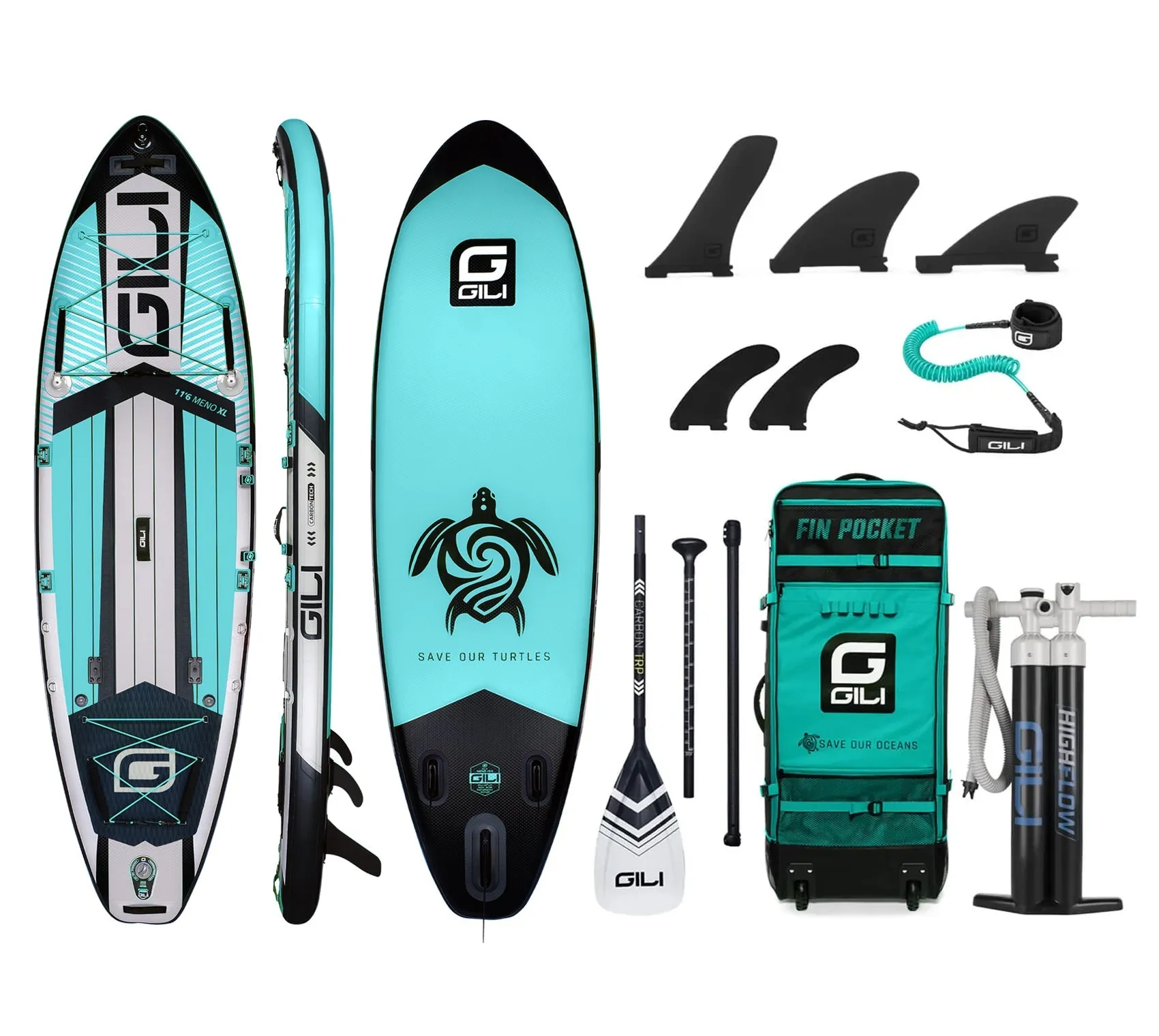10'6 / 11'6 MENO Inflatable Stand Up Paddle Board