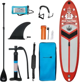 10'6" Inflatable Stand Up Paddle Board for Adults - Wide Stable SUP with Premium Aluminum Paddle, High Capacity Pump, Safety Leash, Repair Kit & Backpack - Durable PVC Non-Slip Deck for All Skill Leve 10'6" Inflatable Stand Up Paddle Board for Adults - Wide Stable SUP with Premium Aluminum Paddle, High Capacity Pump, Safety Leash, Repair Kit & Backpack - Durable PVC Non-Slip Deck for All Skill Leve
