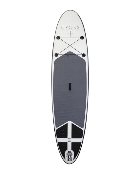 10'7" Cross SUP Package in White & Grey