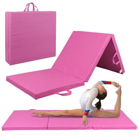6 x 2' Folding Gym Mat Tri-Fold Aerobics Workout Floor Mat