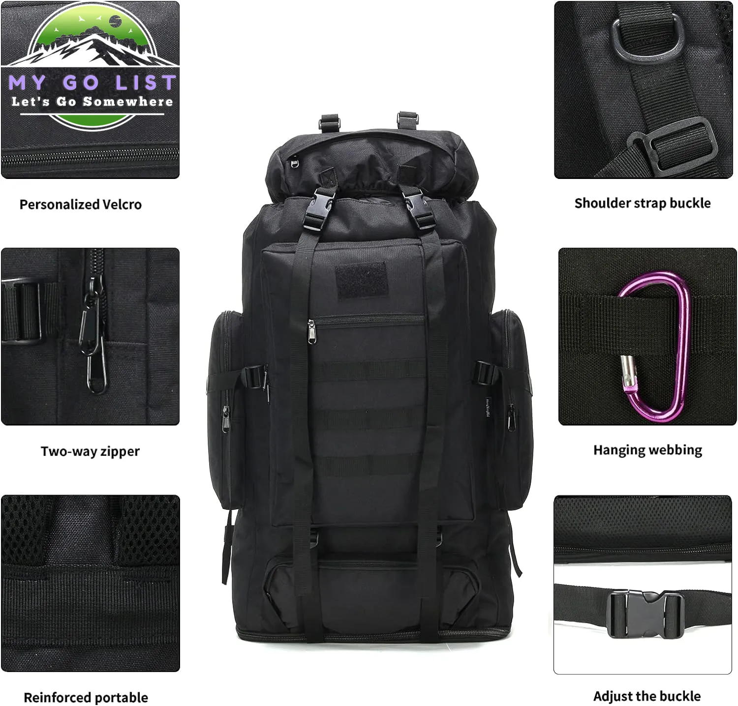 70L/100L Camping & Hiking Backpack