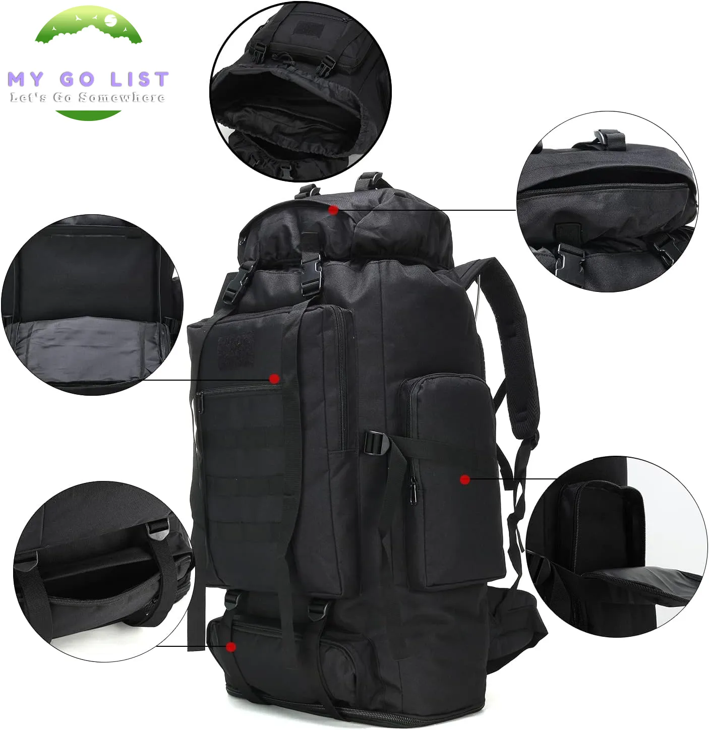 70L/100L Camping & Hiking Backpack