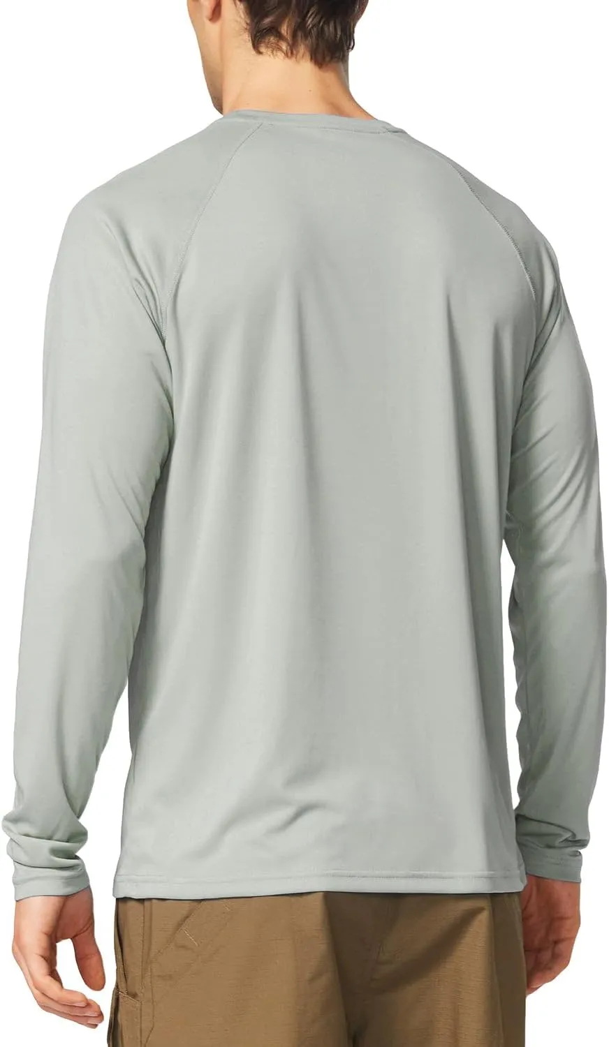 baleaf Men's Sun Protection Shirts UV SPF UPF 50  Long Sleeve Rash Guard Fishing Running Quick Dry Lightweight