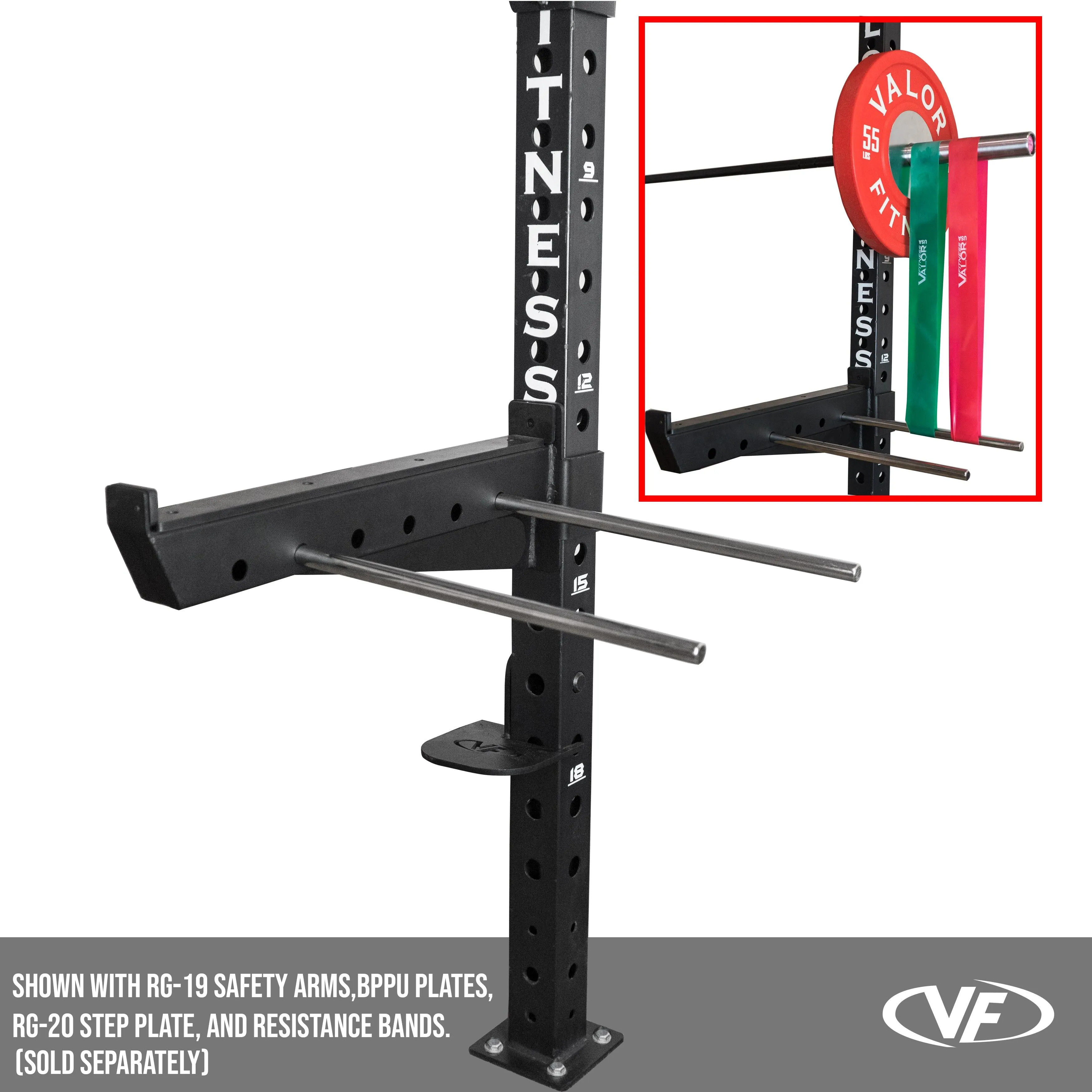 Band Peg Attachments for Power Racks Rigs (Set of 4)