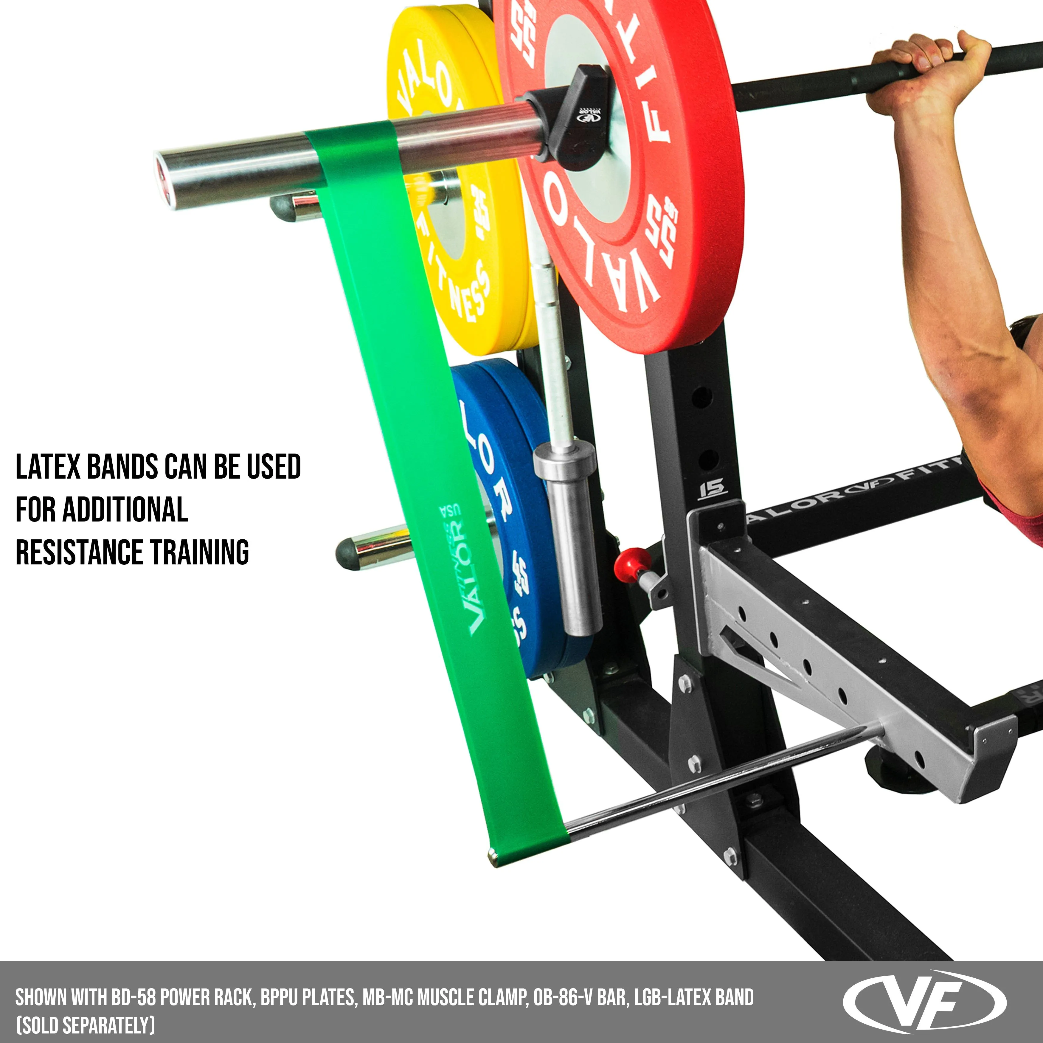 Band Peg Attachments for Power Racks Rigs (Set of 4)