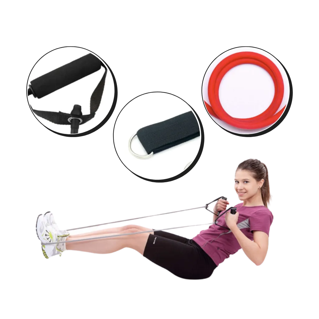Complete Exercise Resistance Bands Set (11 Pcs)