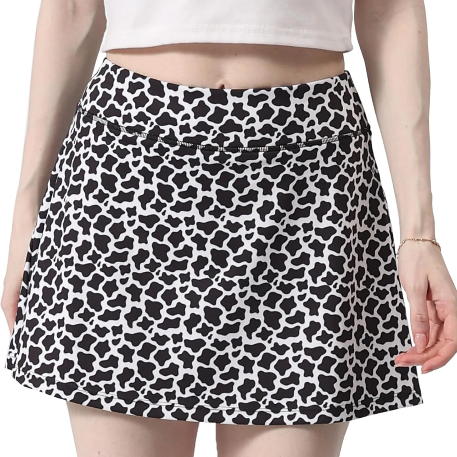 Dinosaur Women's Skorts Skirts High Waisted Golf Pleated Skirts for Running Pickleball Workout