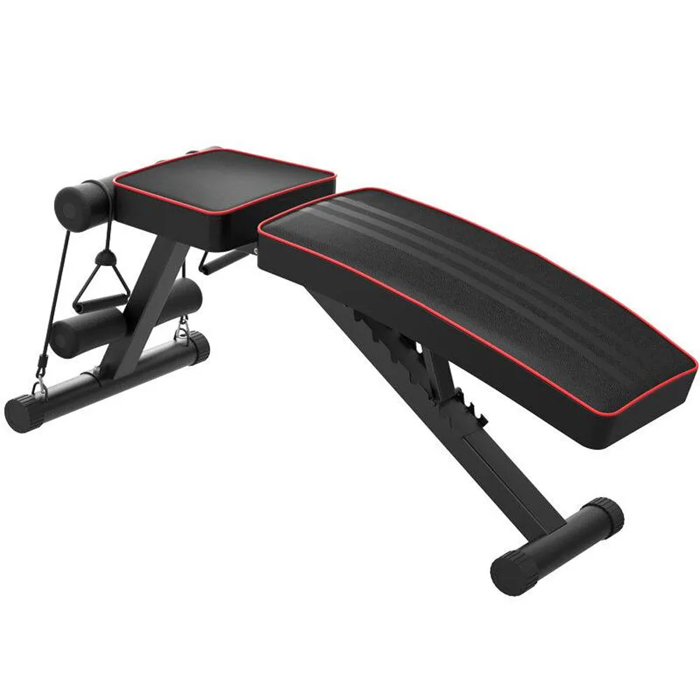 Dumbbell Sit Up Bench Press Weight FID Ab Abdominal Training Fitness Flat Incline Gym