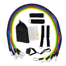 Exercise Resistance Band Set with Intensity from 10lbs to 110lbs
