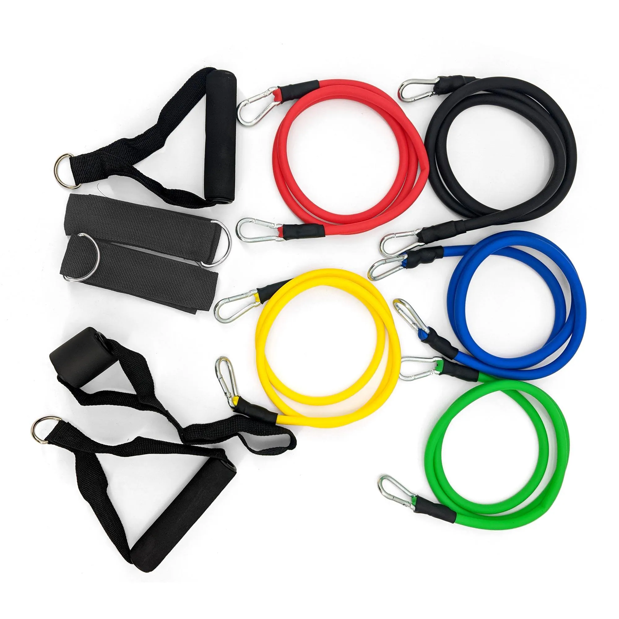 Exercise Resistance Band Set with Intensity from 10lbs to 110lbs