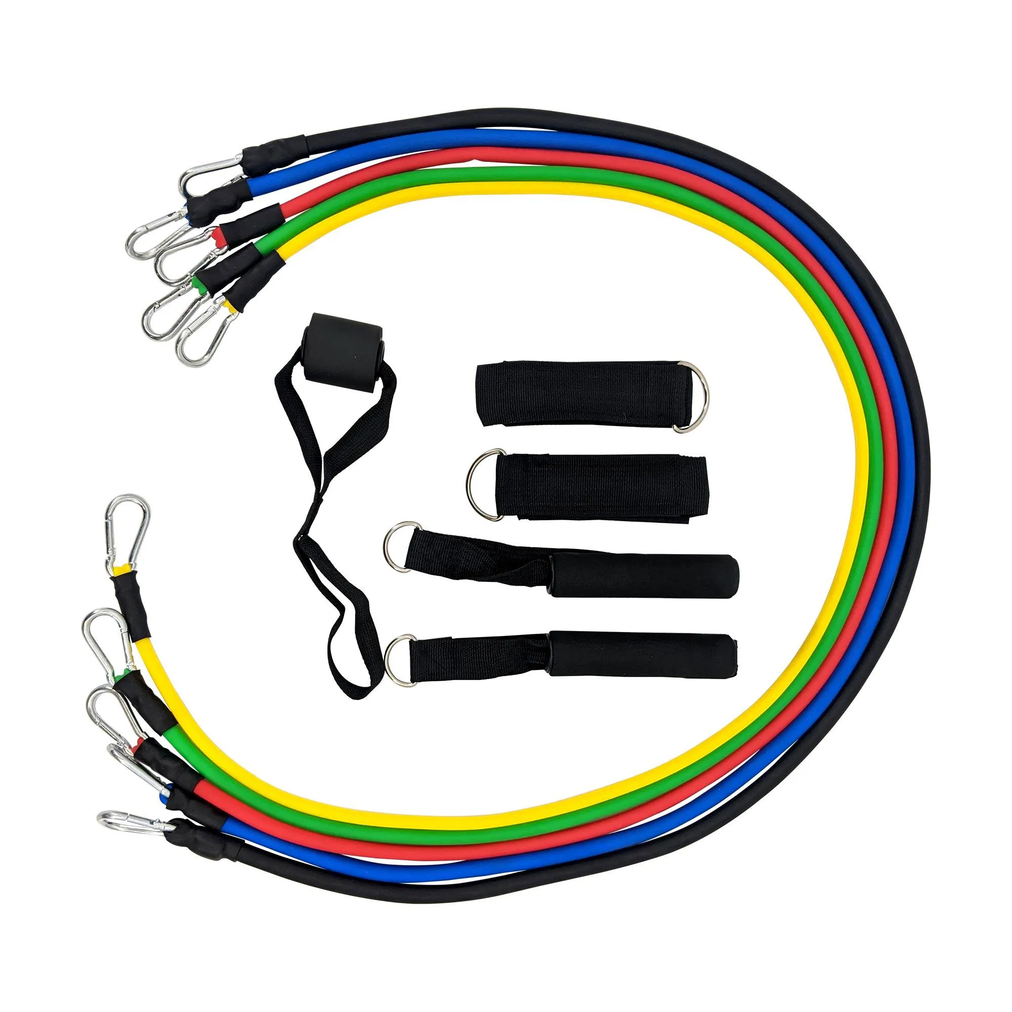 Exercise Resistance Band Set with Intensity from 10lbs to 110lbs