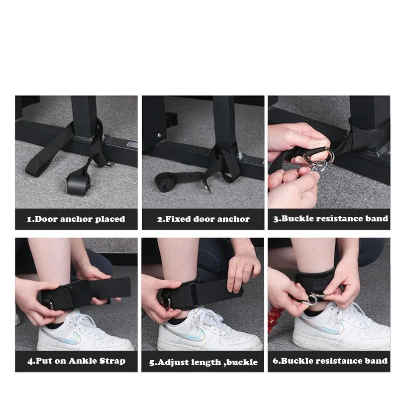 Fitness Exercise Bands Resistance Bands Gymnastics Bands Training / Yoga / Pilates / Fitness with 18kg tensile strength - Black