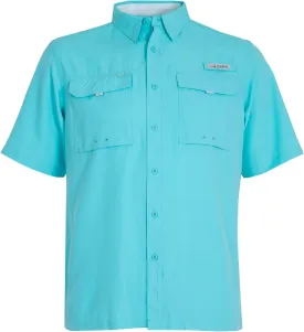 HABIT Mens Fourche Mountain Short Sleeve River Guide Fishing Shirt - UPF 40  UV Protection