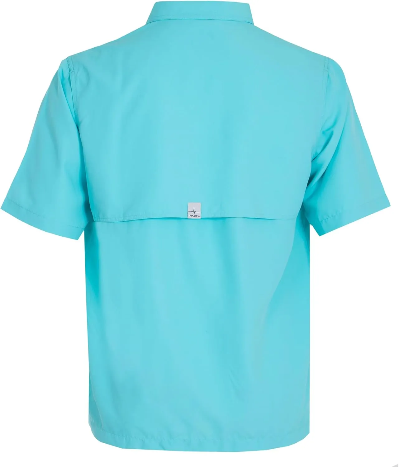 HABIT Mens Fourche Mountain Short Sleeve River Guide Fishing Shirt - UPF 40  UV Protection