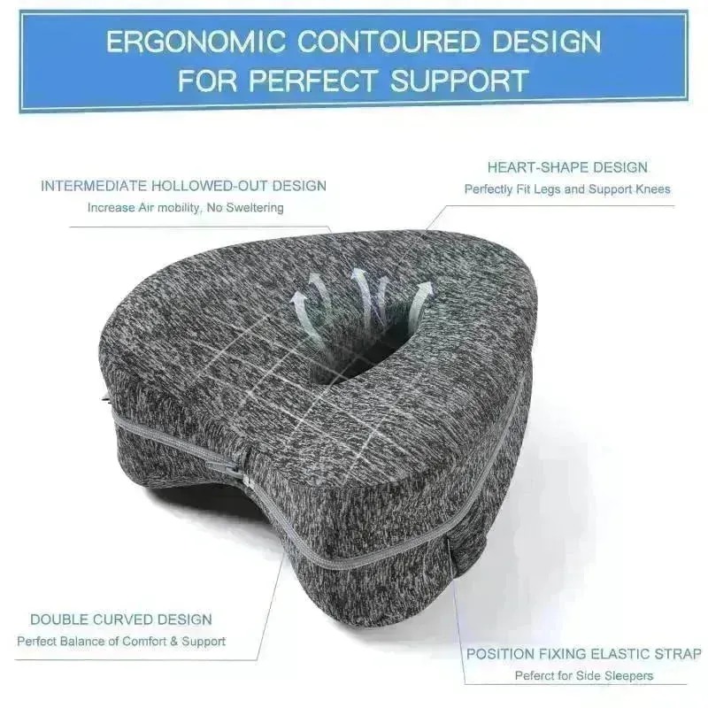 Heart Shaped Memory Foam Relaxing Leg Pillow