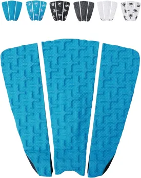 Ho Stevie! Premium Surfboard Traction Pad [Choose Color] 3 Piece, Full Size, Maximum Grip, 3M Adhesive, for Surfing or Skimboarding