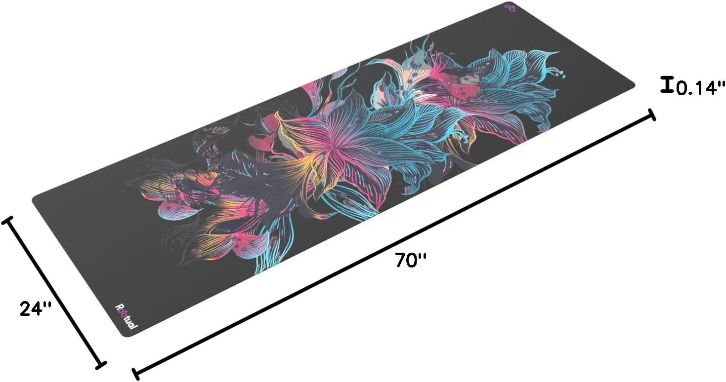 Hot Yoga Mat Non Slip Towel Combo - with Carrying Strap