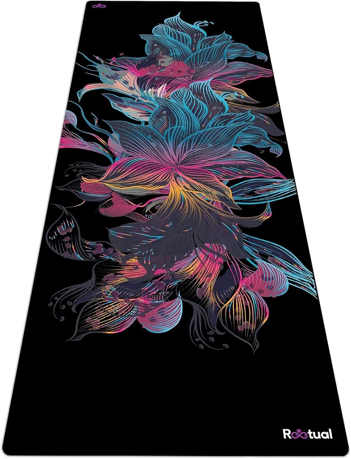 Hot Yoga Mat Non Slip Towel Combo - with Carrying Strap