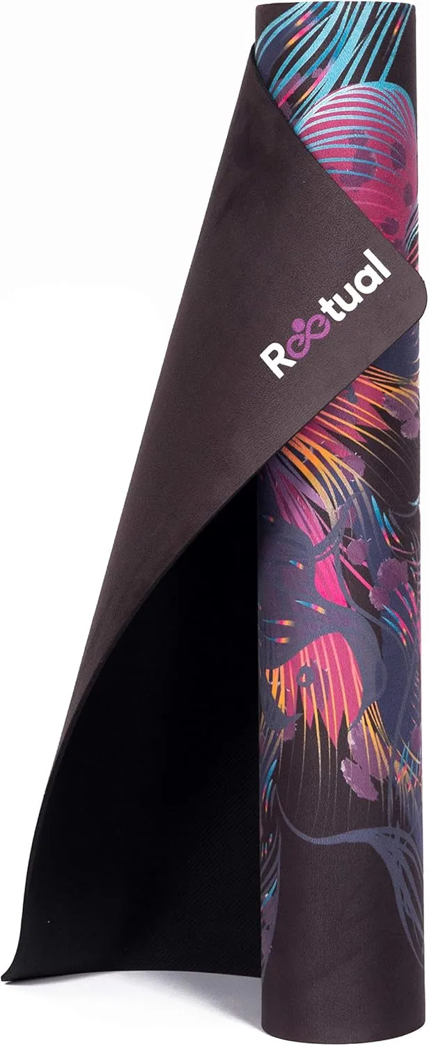 Hot Yoga Mat Non Slip Towel Combo - with Carrying Strap