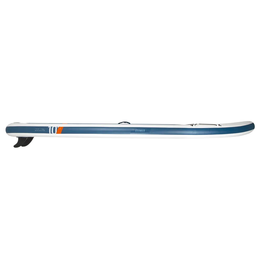 Inflatable Stand-up Paddle Board (Over 80kg) Compact 10ft - White/Blue - 100
