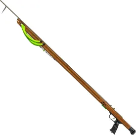 JBL Spearguns Woody Elite Performance Speargun for Spearfishing, Freediving, Scuba Diving, Fishing, Diving, Mahogany Barrel, Stainless Steel Shaft, Open Muzzle, Easy Stretch Kevlar Bands, Made in USA