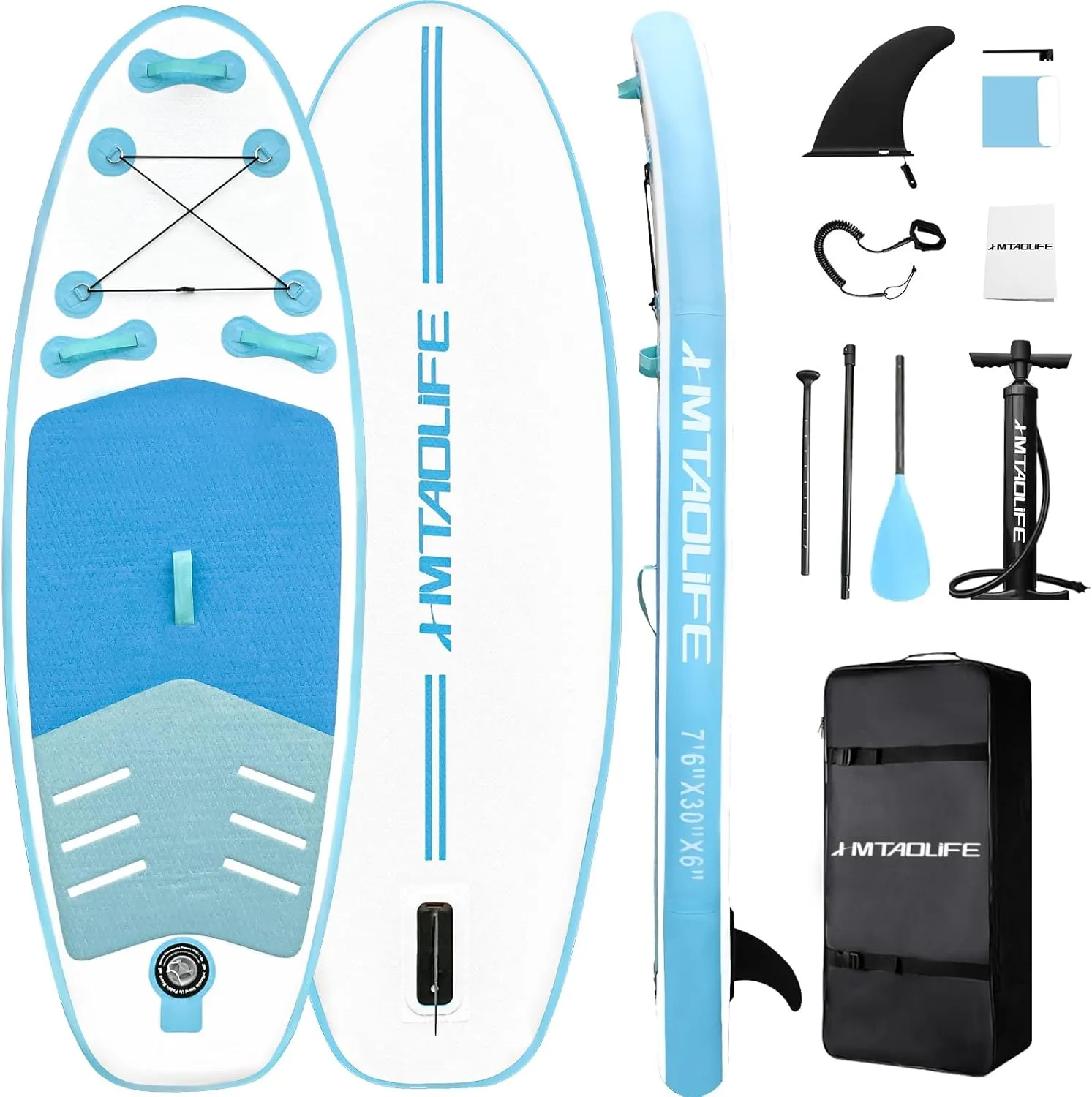 Kids Inflatable Stand Up Paddle Board, Kids Paddle Board with SUP Accessories, Anti-Slip EVA Deck, 76Child SUP for Kids & Youth