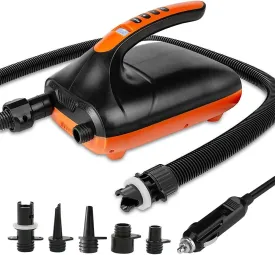 LCD Digital Electric Pump with Dual Stage Inflation & Deflation Max 20 PSI SUP Electric Air Pump for Stand Up Paddle Boards, Water Sport,Yoga Ball