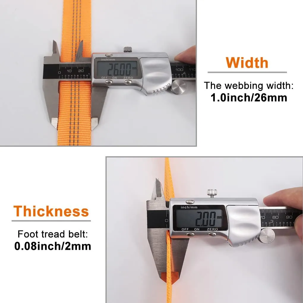 NewDoar 1 inch Nylon Tubular Webbing Tube Webbing (30 Yard)