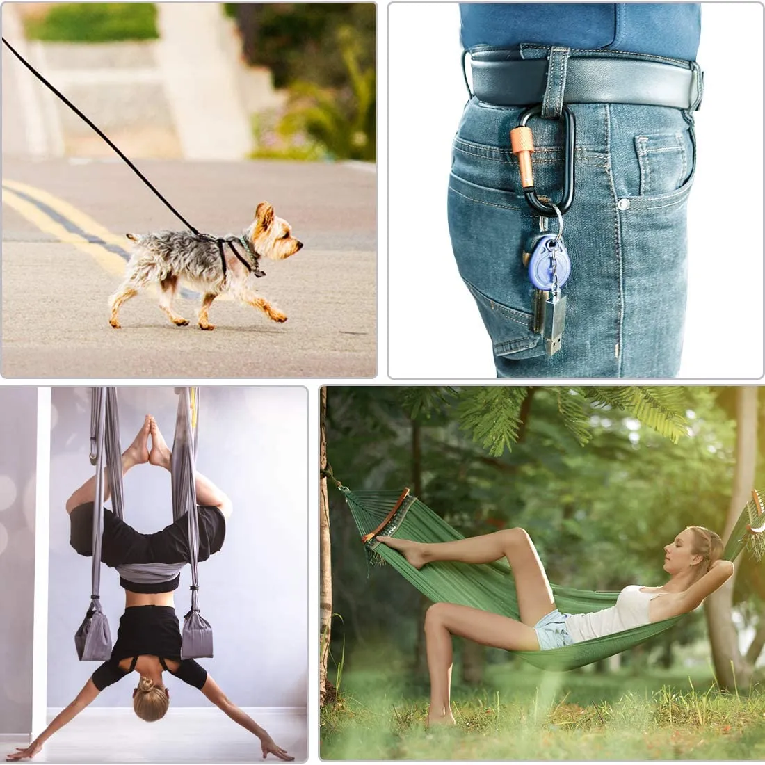 NewDoar Locking Clip,for Keychain Dog Leashes&Harness