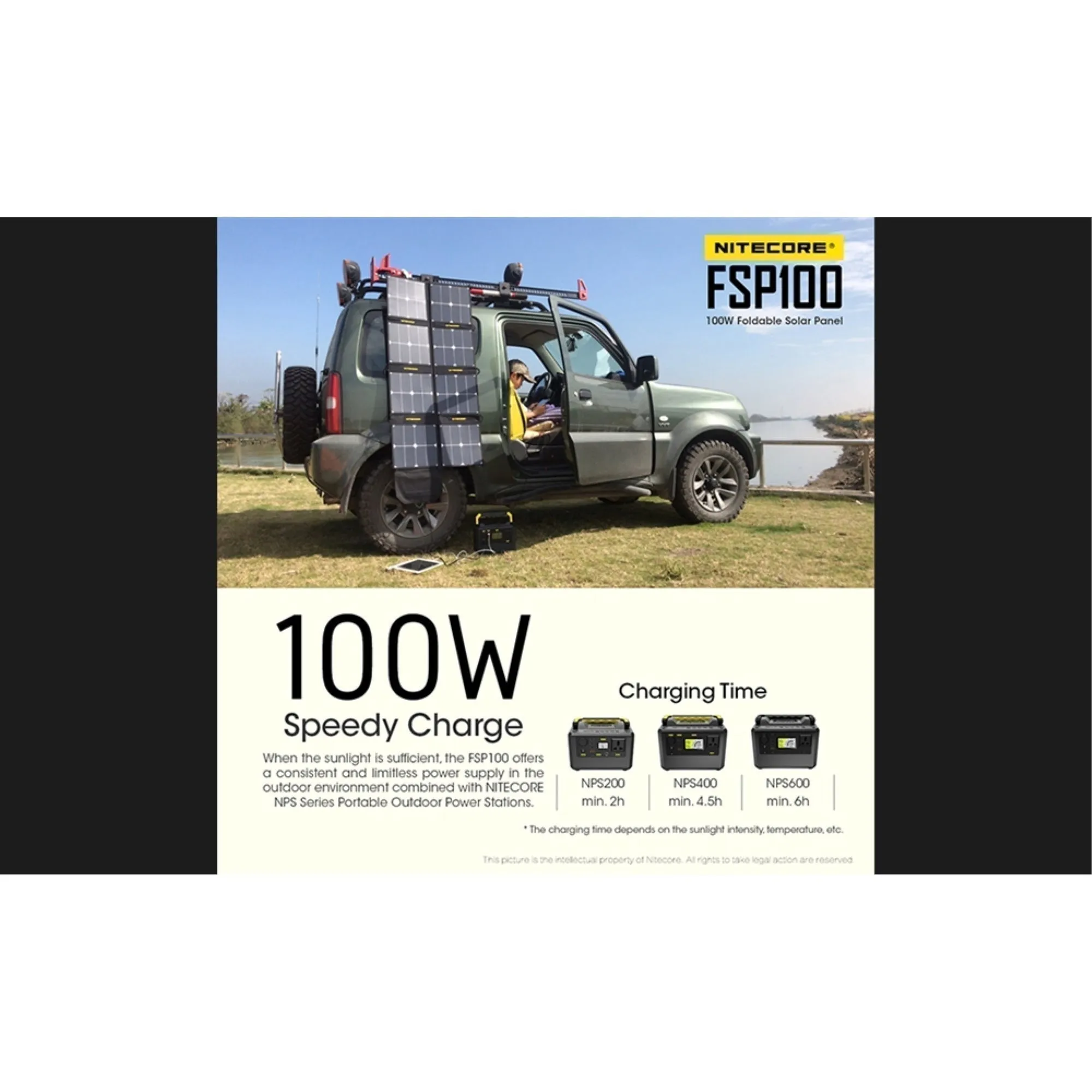 Nitecore FSP100 Foldable 100W Solar Panel