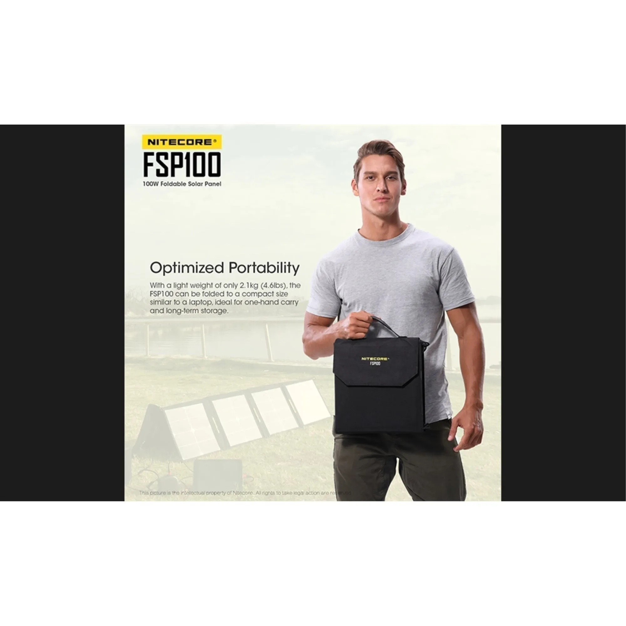 Nitecore FSP100 Foldable 100W Solar Panel