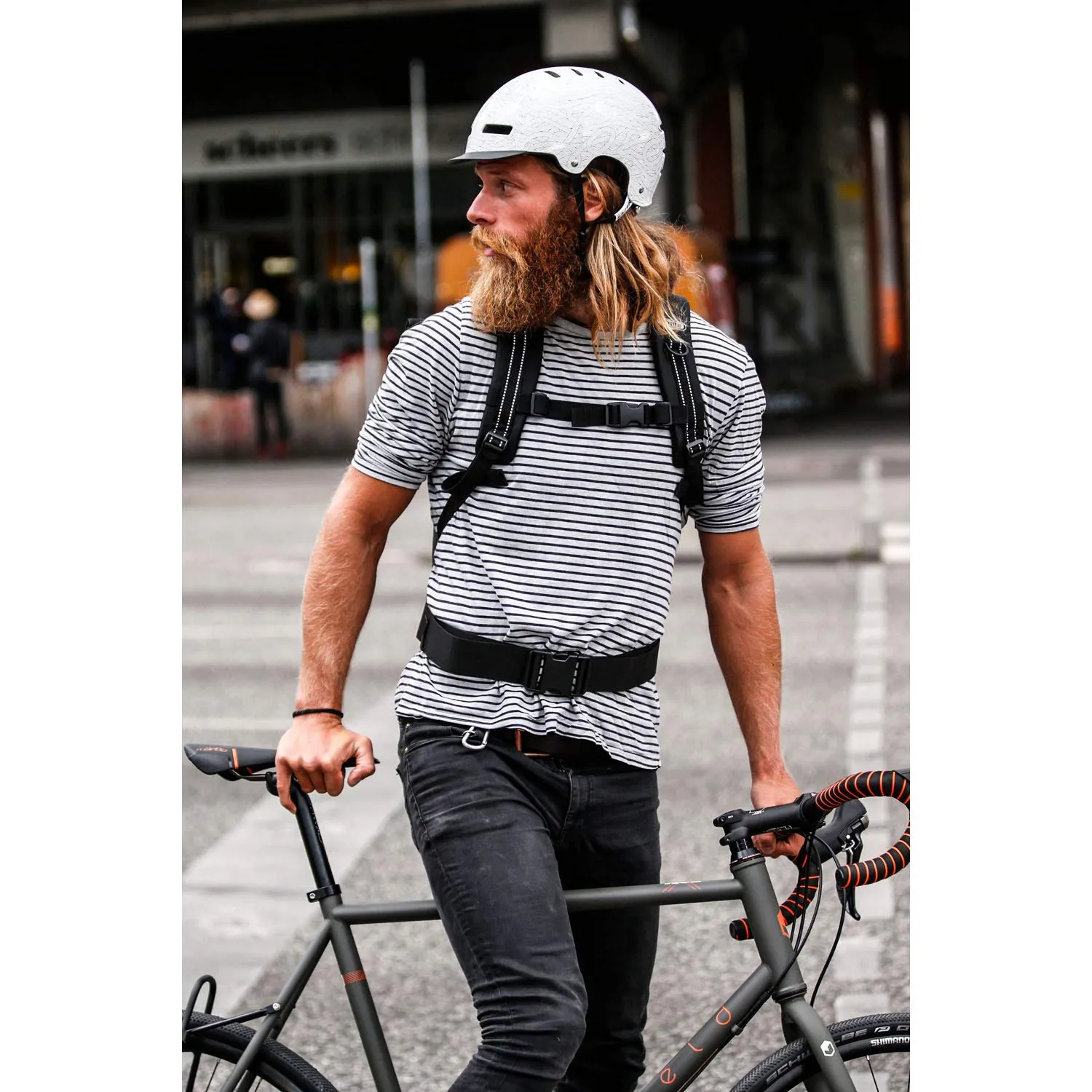 Ortlieb Velocity Backpack: White/Black