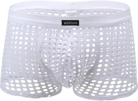 Panegy Men's Muscle Shorts Fishnet Openwork Boxer Shorts Workout Running Gym Mesh Hot Shorts Swim Trunks Panegy Men's Muscle Shorts Fishnet Openwork Boxer Shorts Workout Running Gym Mesh Hot Shorts Swim Trunks