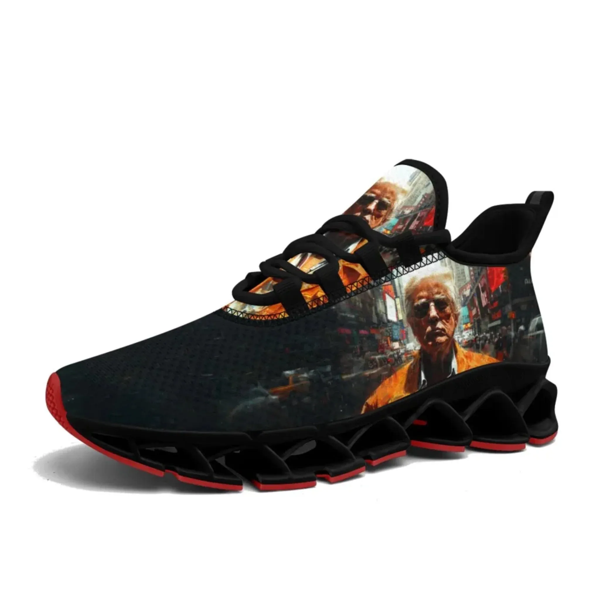 Personalized Patriotic Trump Sneakers, Custom Lightweight Walking Shoes, Pride Running Shoes