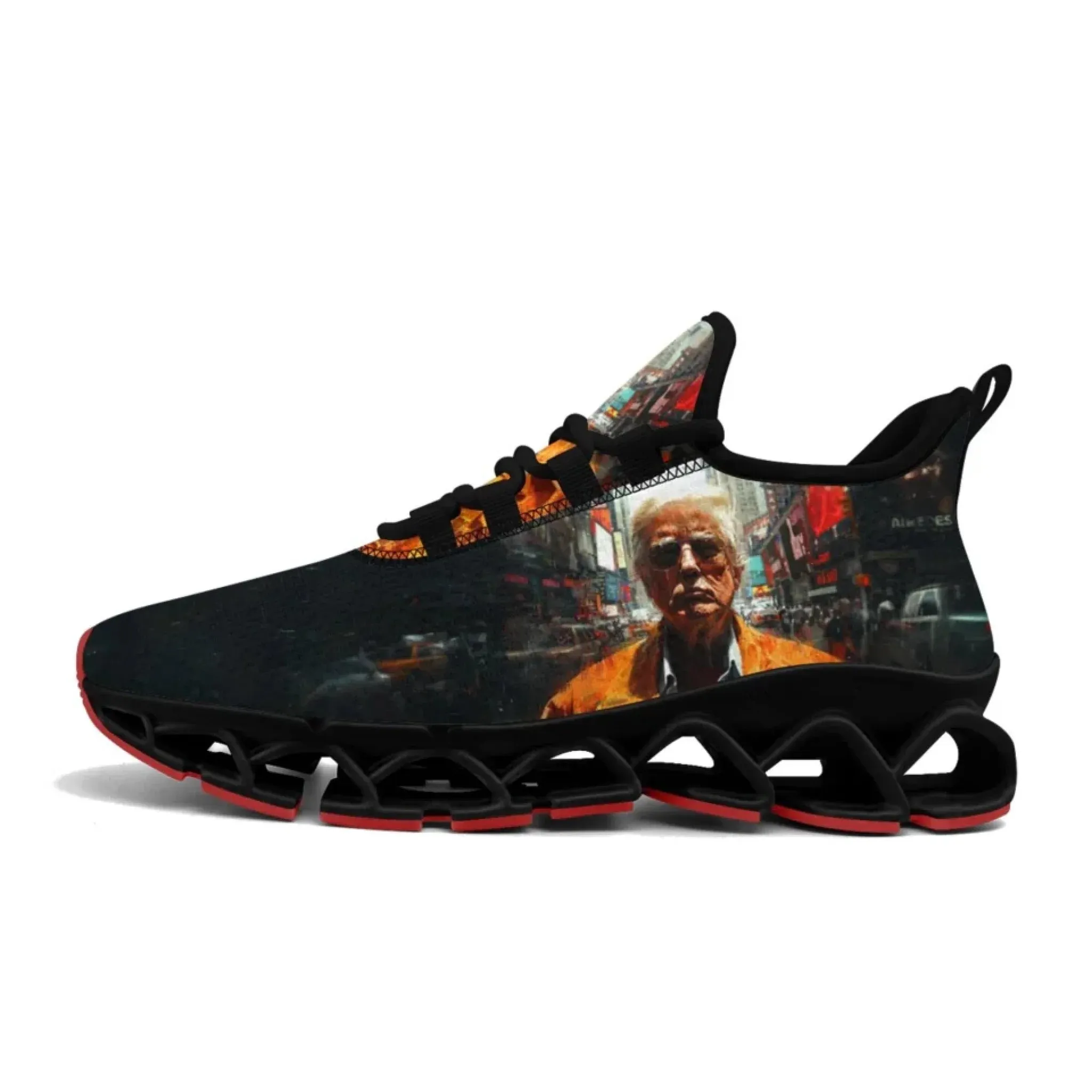 Personalized Patriotic Trump Sneakers, Custom Lightweight Walking Shoes, Pride Running Shoes