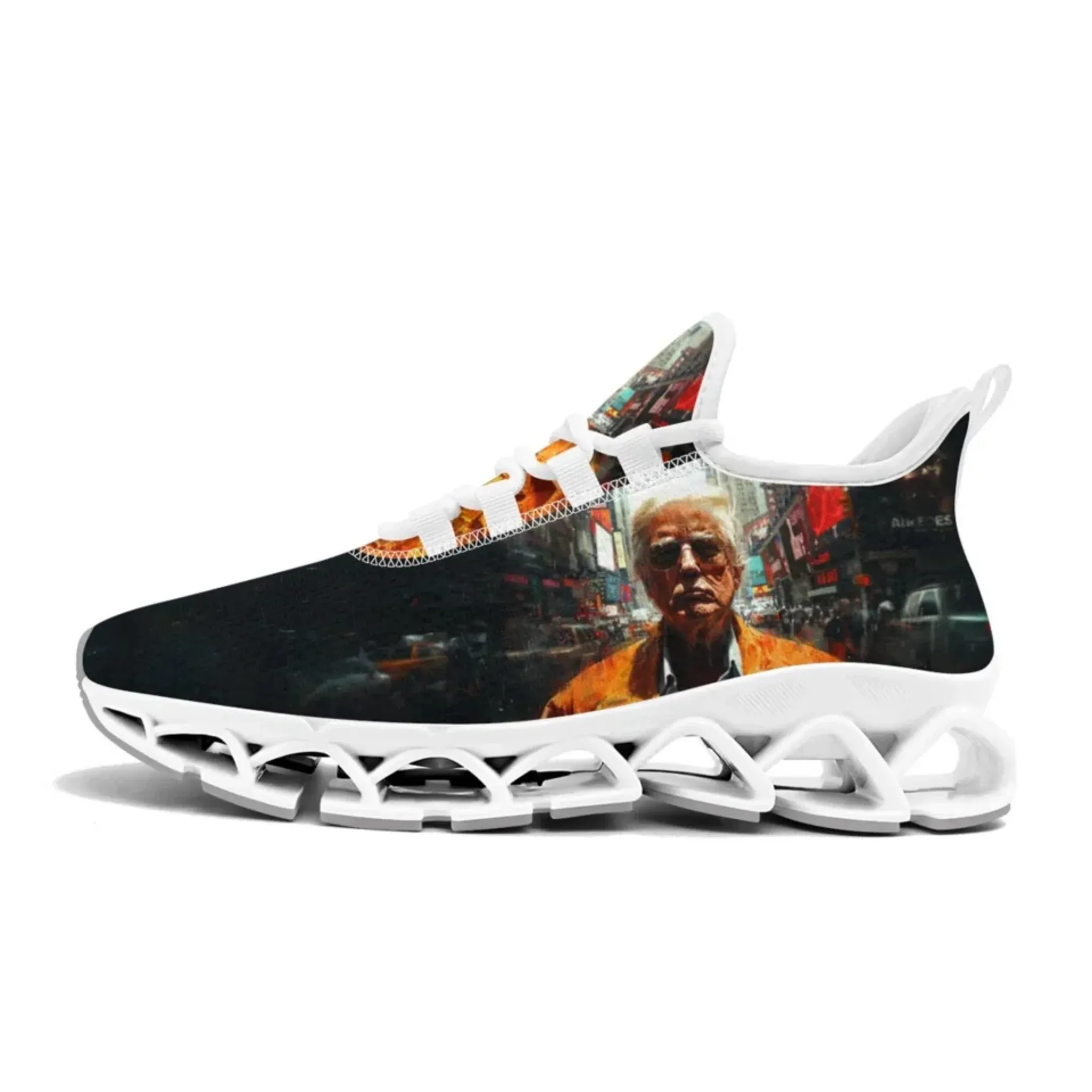 Personalized Patriotic Trump Sneakers, Custom Lightweight Walking Shoes, Pride Running Shoes