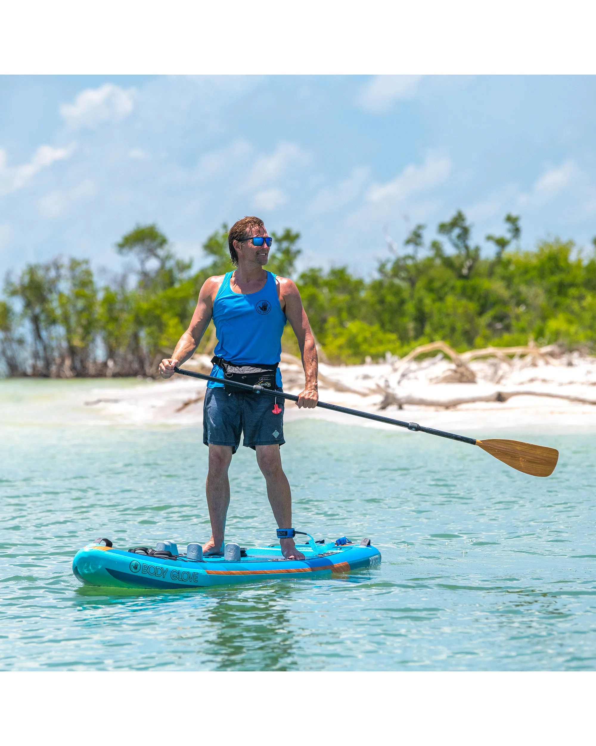 Porter 9'6" Inflatable Paddle Board - Blue/Navy