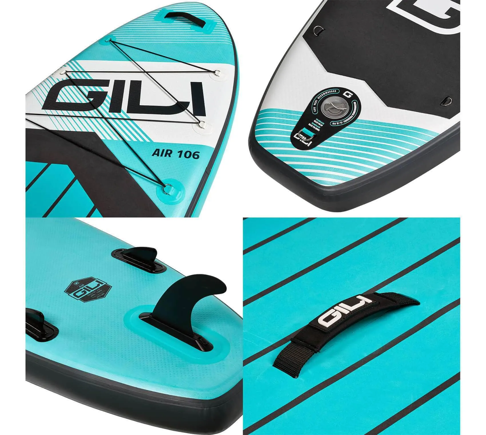 PREOWNED GILI 10'6 AIR Inflatable Stand Up Paddle Board (SUP) Preowned