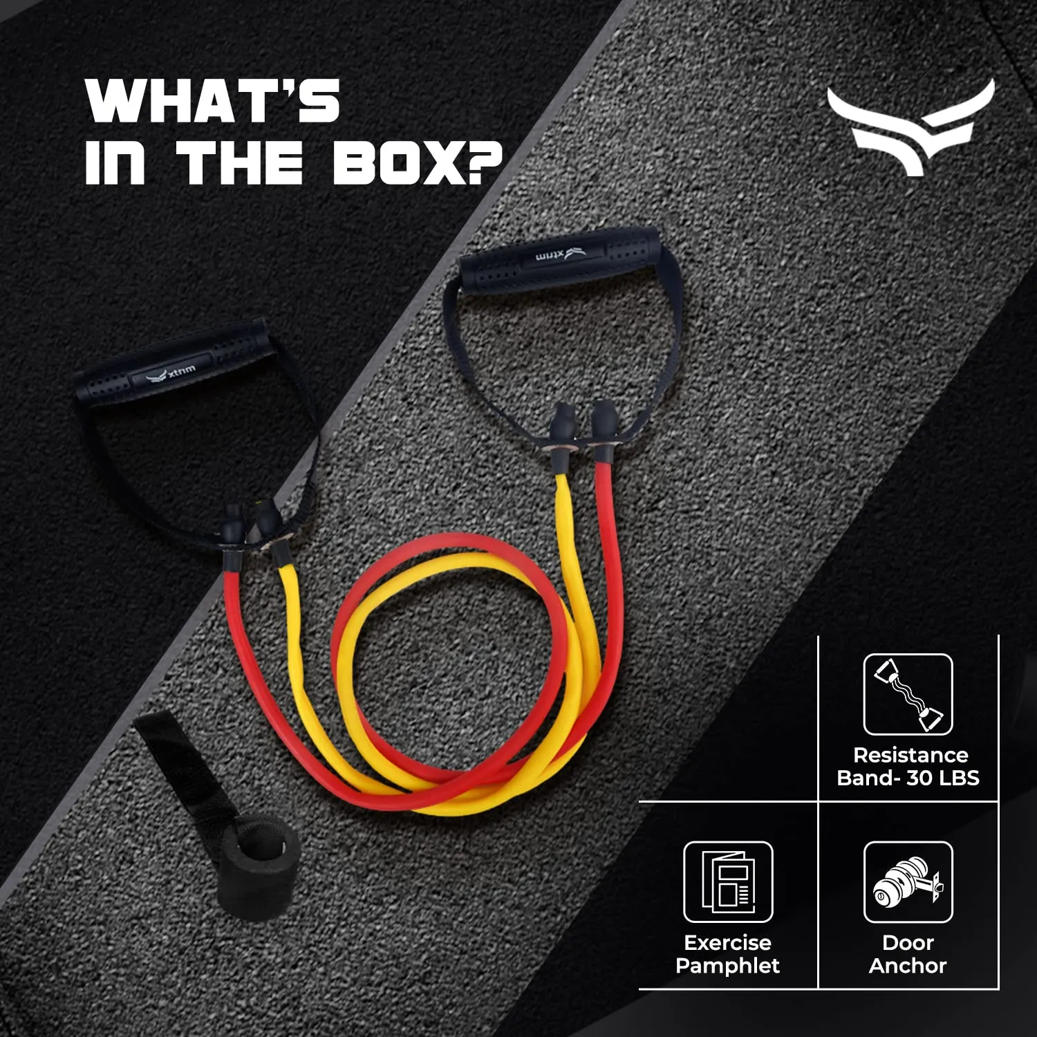 Resistance Bands with Portable Mesh Carry Bag, Adjustable   Resistance Bands with Non-Slip Grip Handles & Stretchable Bands ( BUY 1 GET 1 FREE )