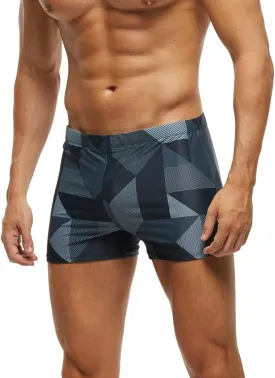 SALENT Men's Square Leg Athletic Swimsuit Swim Trunk Swimwear Bathing Suit Board Short