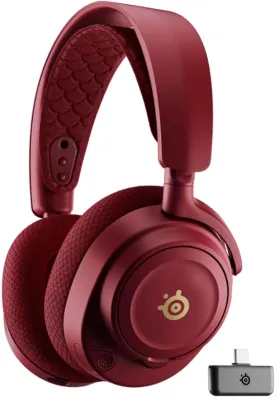 SteelSeries Arctis Nova 7 Wireless Multi-Platform Gaming Headset  Dragon Edition  Two Speaker Plate Sets  Dual Wireless 2.4GHz & Bluetooth  38 HR Fast Charge Battery  PC, PS, Mac, Mobile, Switch