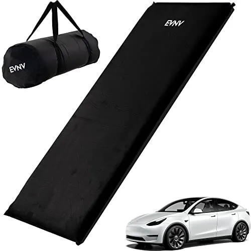 Tesla Model Y Mattress - Premium Tesla Camping Air Mattress with Comfortable, Supportive Memory Foam Insert - Adjustable Firmness - Rest Well (Model Y, Black)