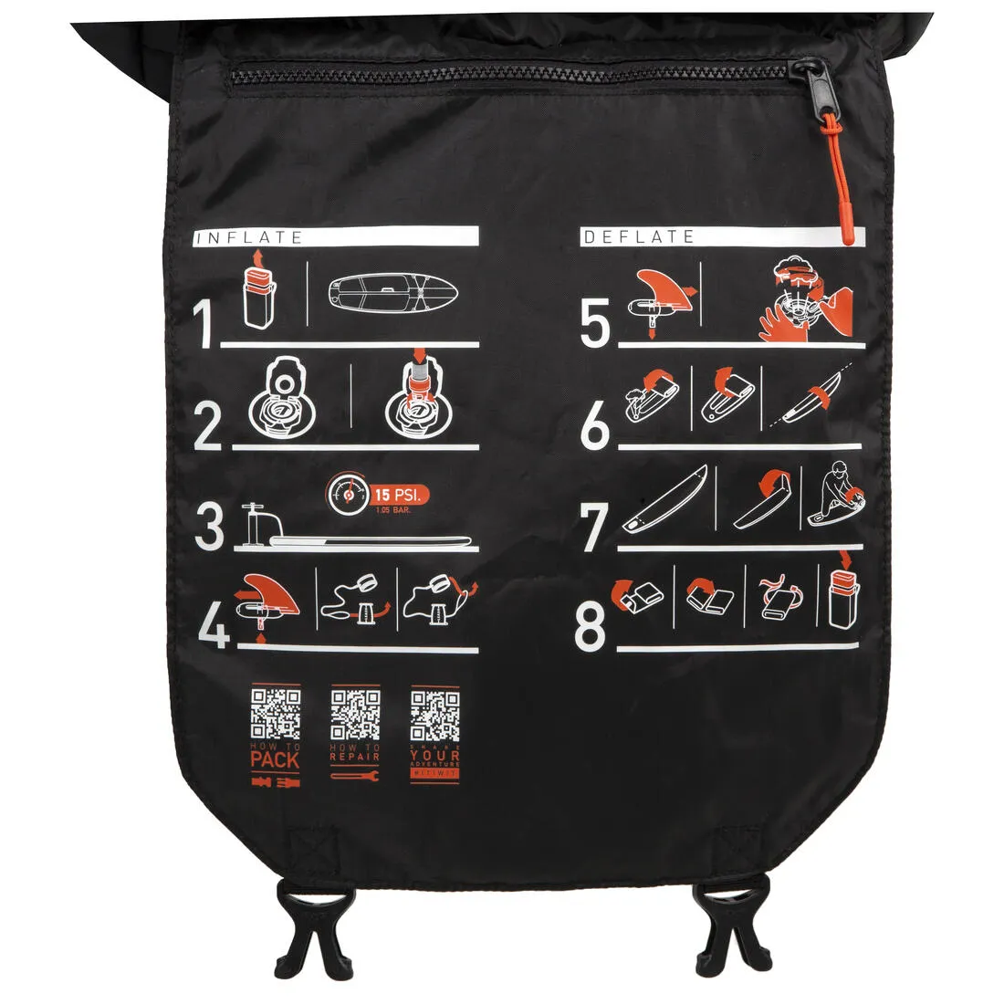 Ultra-compact and stable 10-foot (130 kg max.) SUP