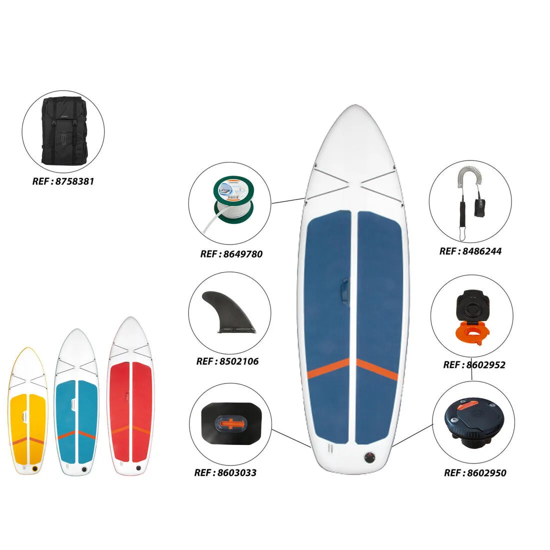 Ultra-compact and stable 10-foot (130 kg max.) SUP