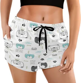 visesunny Women's Running Shorts with Pockets High Waisted Athletic Workout Gym Shorts for Women Youth Teens