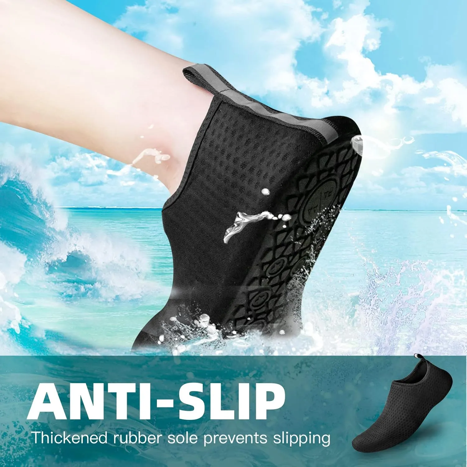 Water Shoes Quick-Dry Aqua Yoga Socks Swim Beach Surf Diving Barefoot Shoes for Men Women