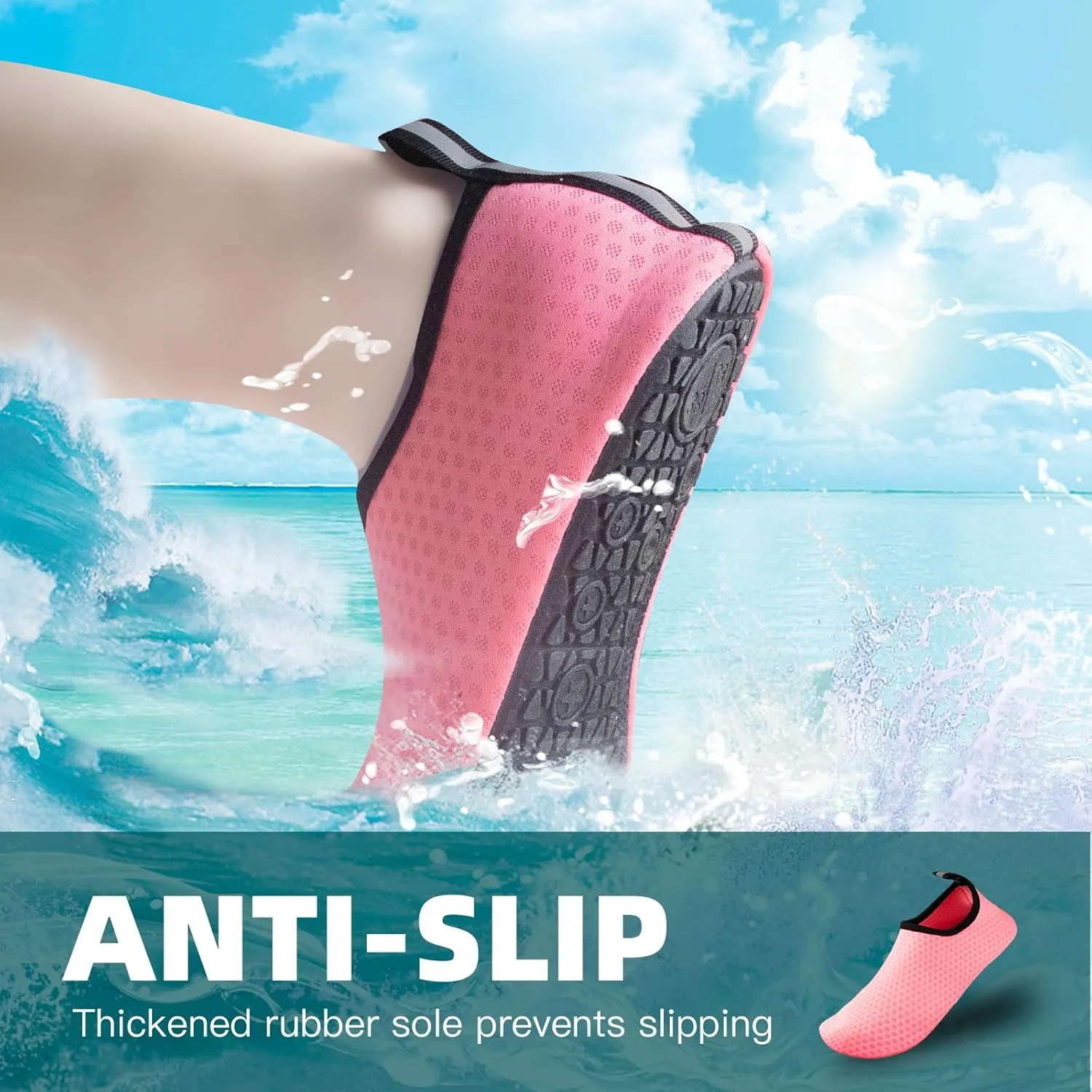 Water Shoes Quick-Dry Aqua Yoga Socks Swim Beach Surf Diving Barefoot Shoes for Men Women