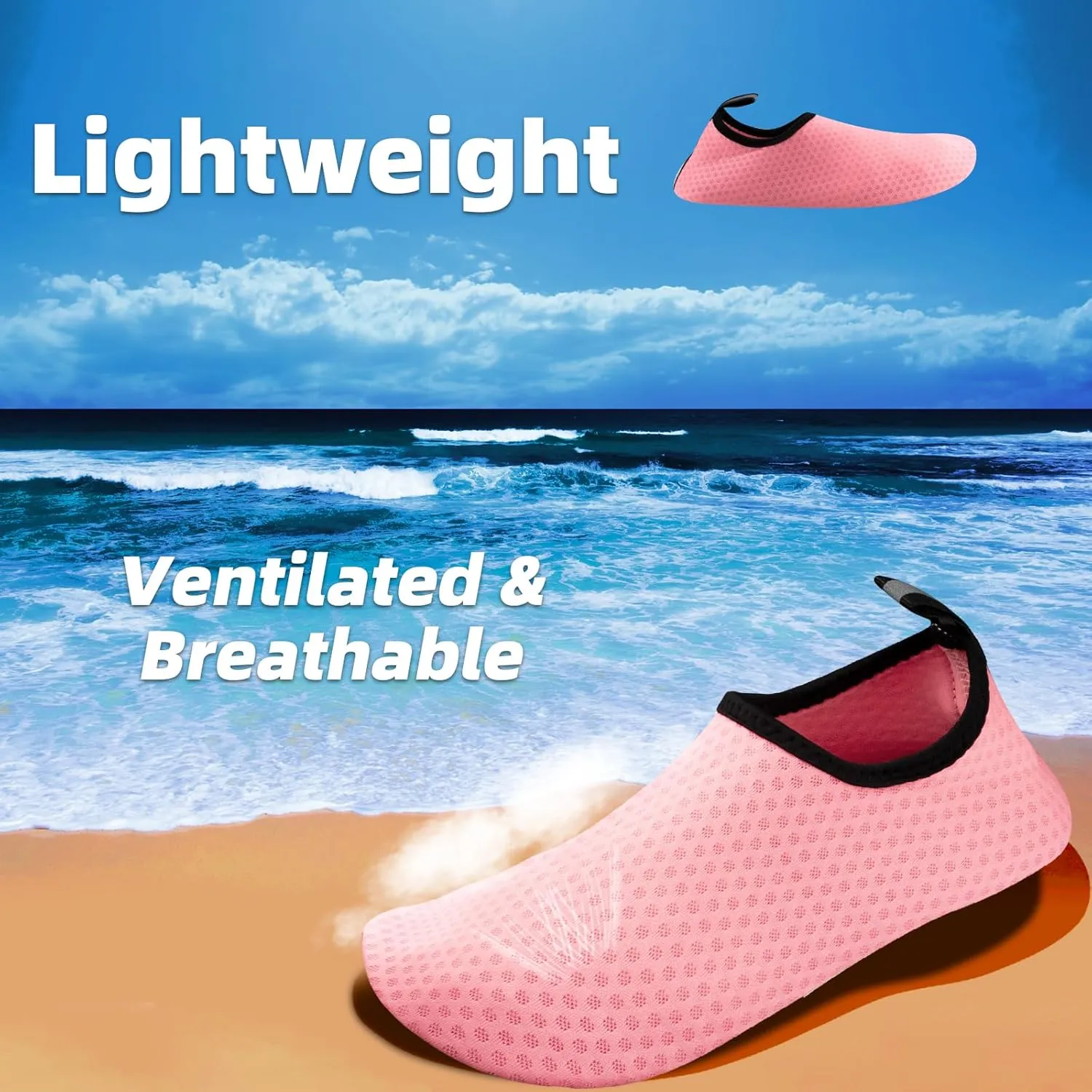Water Shoes Quick-Dry Aqua Yoga Socks Swim Beach Surf Diving Barefoot Shoes for Men Women