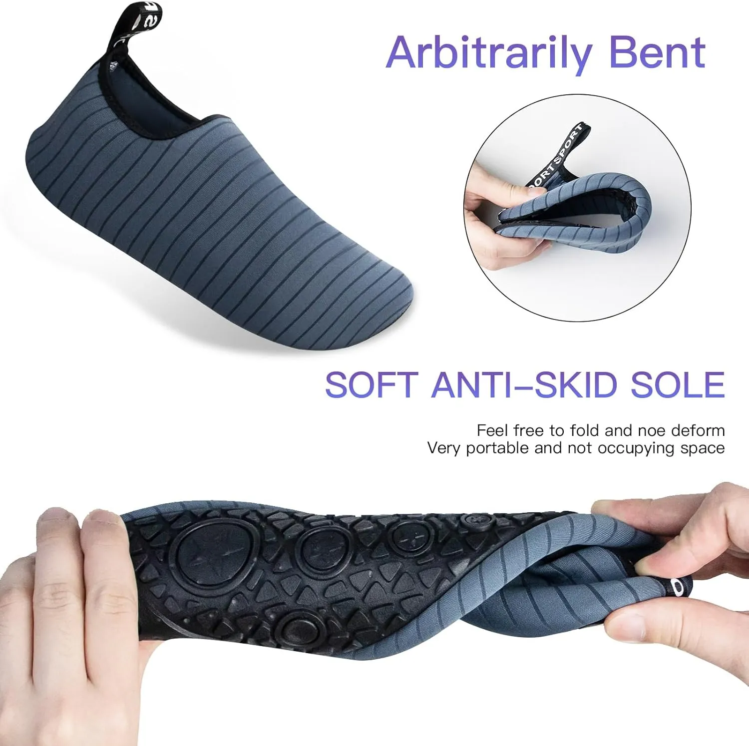 Water Shoes Quick-Dry Aqua Yoga Socks Swim Beach Surf Diving Barefoot Shoes for Men Women